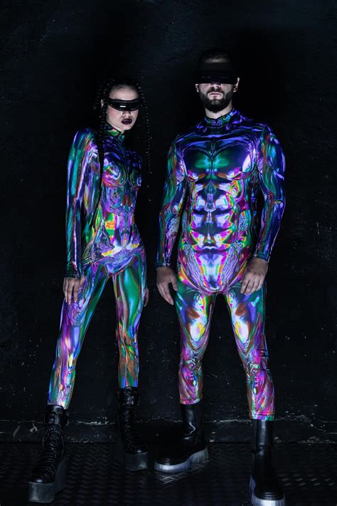 Cyber Costume for Women Rave Halloween Costume Couple - Etsy