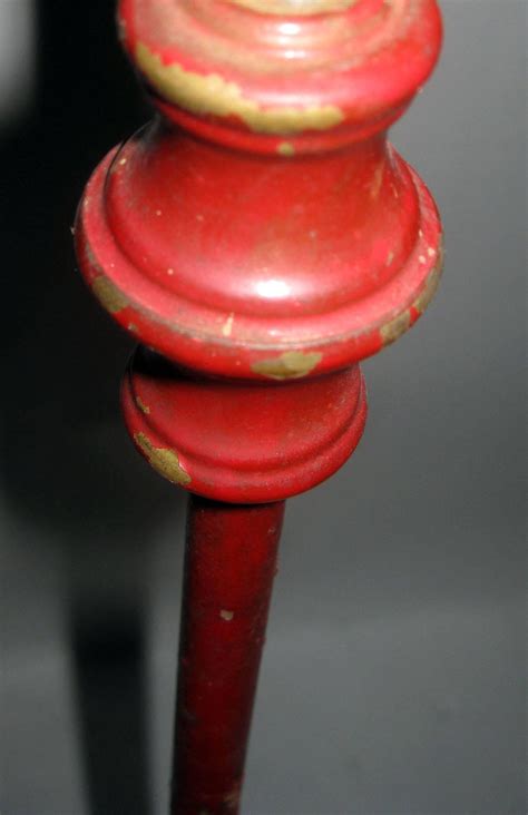 19th century Primitive Painted Early American Floor Lamp For Sale at ...