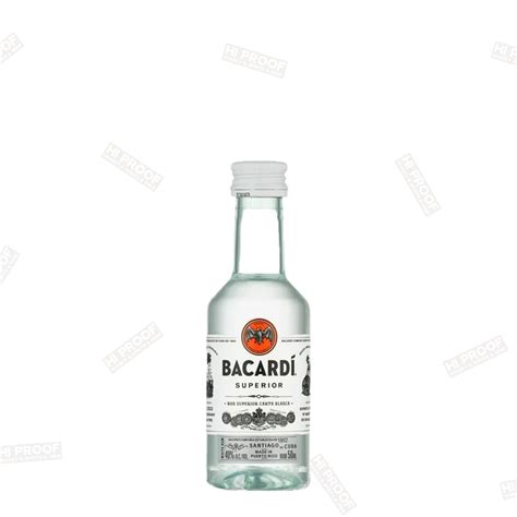 Bacardi Rum Superior White 50ml – Hi Proof
