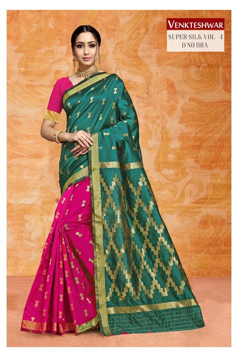 Super Silk 4 Art Silk Weaving Saree Collection :textileexport