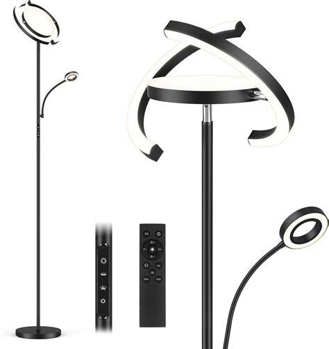 FIMEI Floor Lamp, Stepless Dimming & 3000K - 6000K Color Temperatures ...