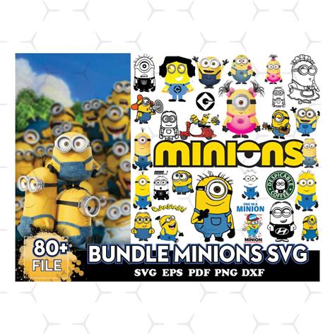 80 Bundle Minions Svg, Minion Svg, Minion Kelvin Svg | Inspire Uplift