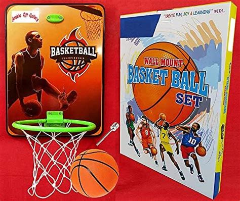 Toyshine Indoor-door and Wall Mountable Basketball Hoop and Nylon Net ...