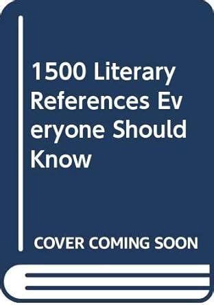 Buy 1500 Literary References Everyone Should Know Book Online at Low ...