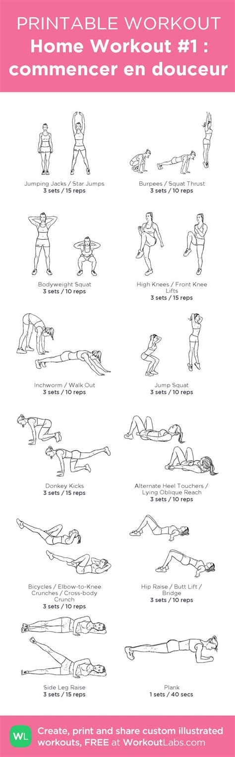 Printable Home Exercise Program 的图像结果