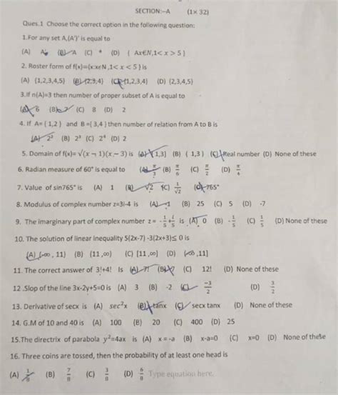 Derivative of secx is (A) sec2x (B) tanx (C) secxtanx | Filo