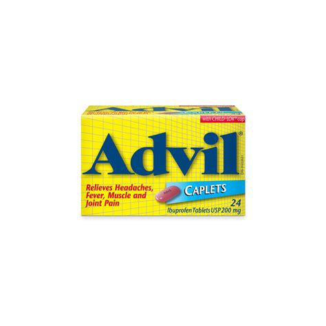Advil - 200 MG Caplets | 24 - 100 Caplets – White Cross E-Store