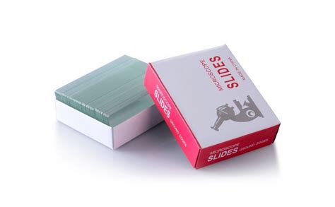 Mowell Microscope Glass Slides 75 x 25 x 1.4 mm, 50 Pcs per box, Pack ...