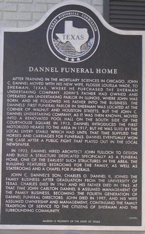 [Texas Historical Commission Marker: Dannel Funeral Home] - The Portal ...