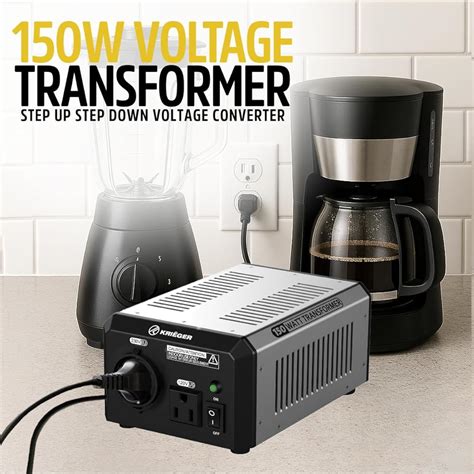 KKRIËGER K KRIËGER 150 Watts Voltage Transformer, 110/120V India | Ubuy