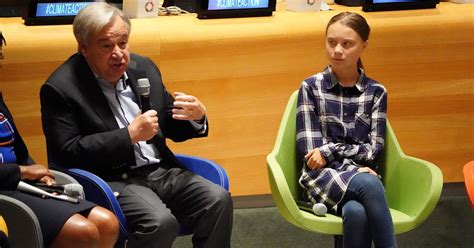 UN climate change: Antonio Guterres tells youth activists to keep up ...