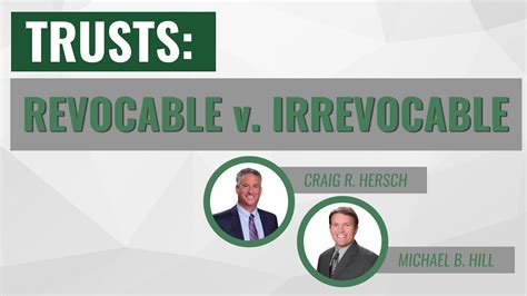 Revocable vs. Irrevocable Trusts – Florida Estate Planning