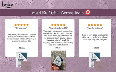 BAKE 10% Niacinamide + 3% Azelaic Acid Scrub Treatment Soap (200 Gms ...