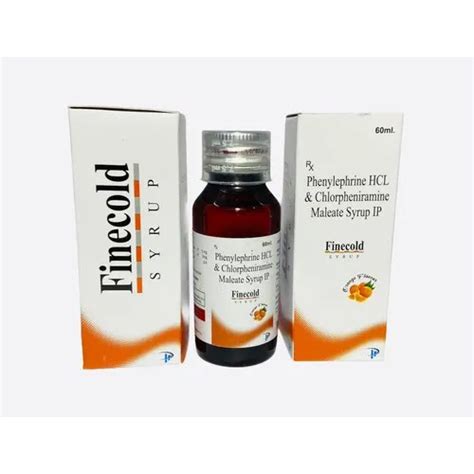 Finecold Syrup Phenylephrine HCL and Chlorpheniramine Maleate Syrup Ip ...