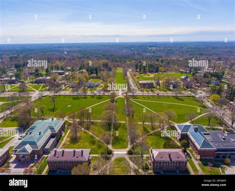 Phillips Academy aerial view in spring including Great Lawn at 180 Main ...