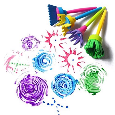 Buy 4 Piece Children's 3D Texture Design Paint Brush Set- Kids Paint ...
