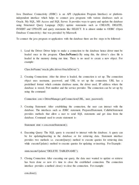 Image result for Open Database Connectivity Java