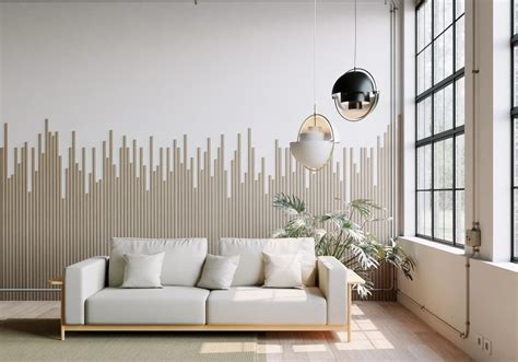 Juego de 4 perfiles de listones – Panel acústico de pared – 240 x 2,6 x ...