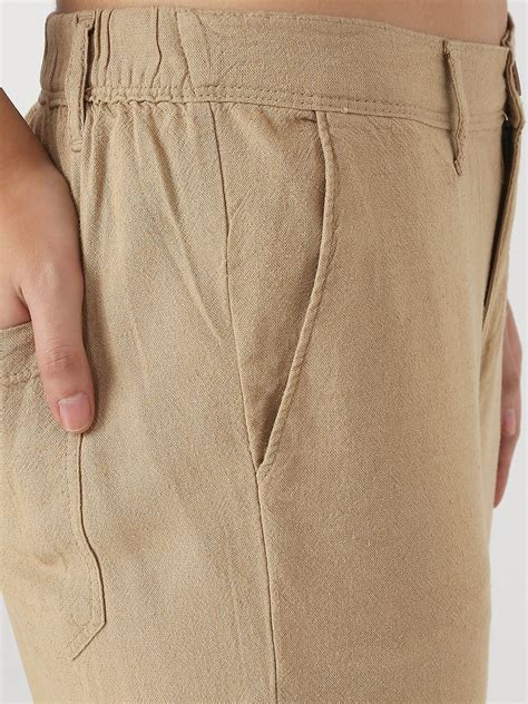 Buy Women Light Brown Loose Straight Korean Pants | Kraus Jeans