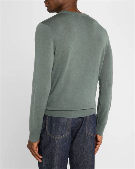 Paul Smith Men's Merino Wool Crewneck Sweater | Neiman Marcus