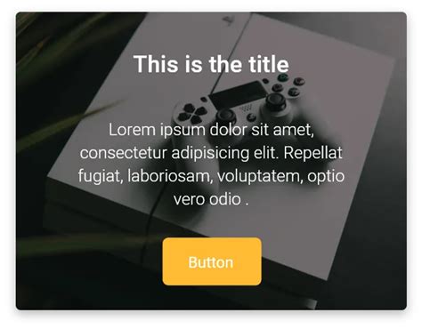Flutter Card Example 的图像结果