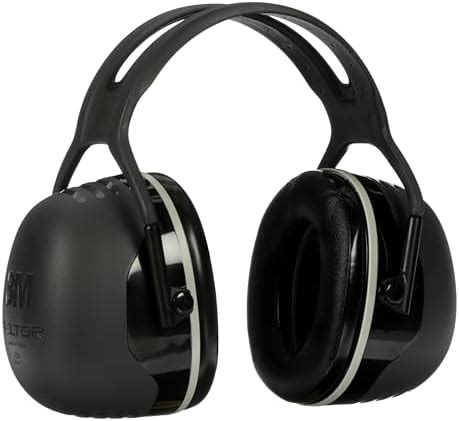 3M Peltor Wireless X5A X-Series Over-the-Head Earmuffs, (Black ...