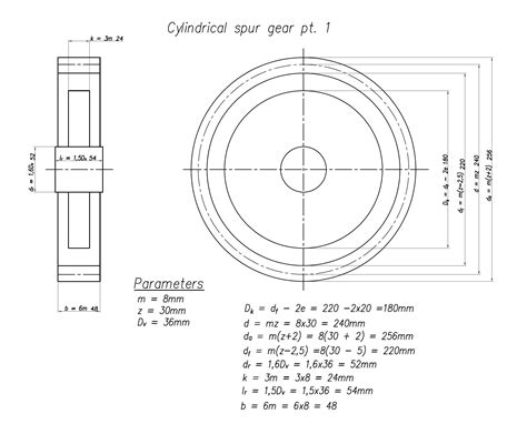 Gear Drawing Practice