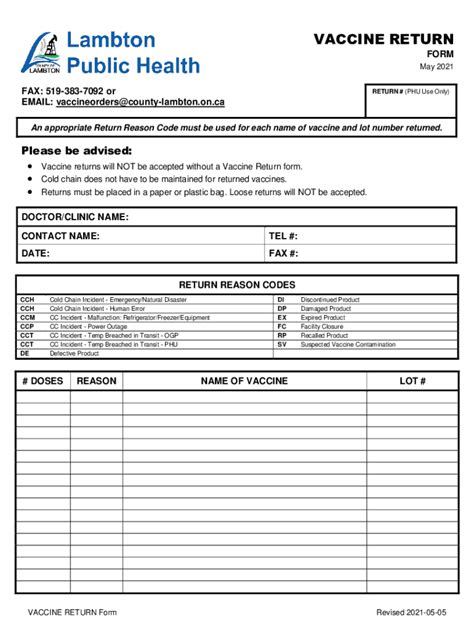 Fillable Online LPH General Vaccine Order Form - lambtonpublichealth.ca ...