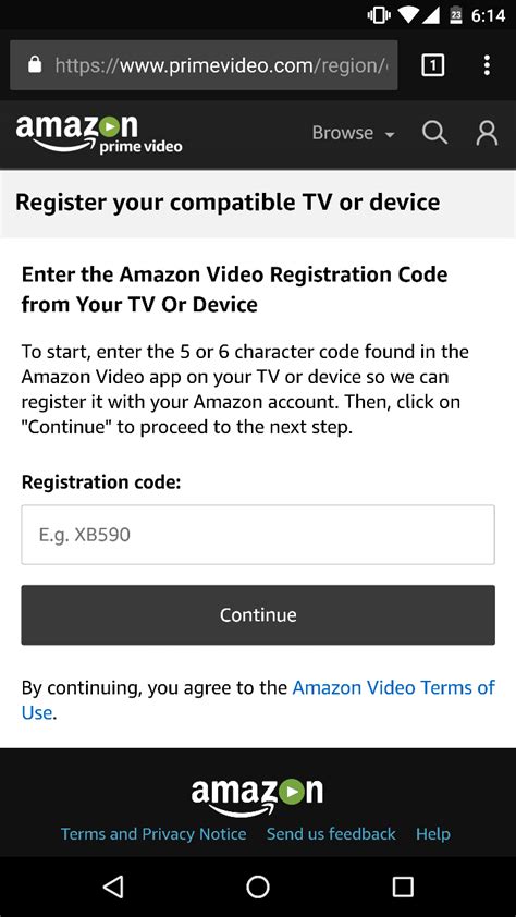 Image result for Prime Video Code for TV