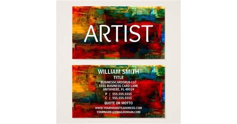 Artist Business Card Design 的图像结果