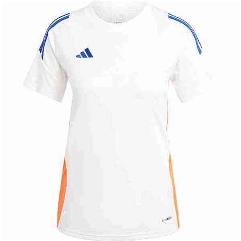 Adidas Tiro24 Funktionsshirt Damen white-lucid blue-app solar red im ...