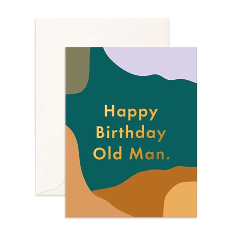 Happy Birthday Old Man Paint Greeting Card – Little Trooper Limited