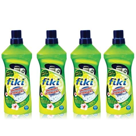 FIKI - A10 Laundry Liquid Detergent (1 Litre ; PACK OF 4) - Hand, Top ...