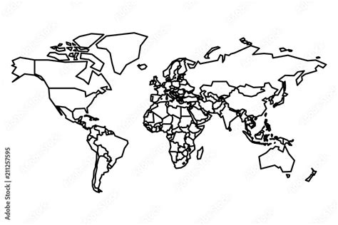 Blank World Map Simple 的图像结果