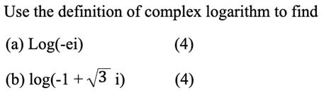 Image result for Complex Logarithm Examples