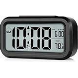 CASE PLUS Digital Smart Backlight Battery Operated Alarm Table Clock ...