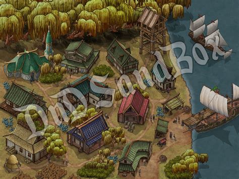 Image result for Small Town Square Map RPG