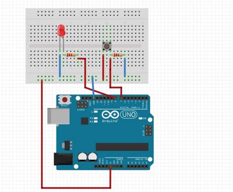 Arduino LED Pushbutton 的图像结果