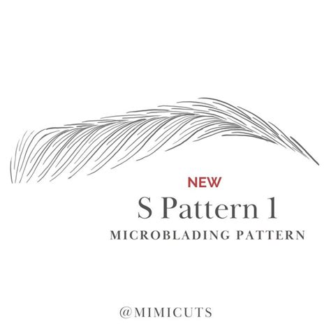 Image result for Microblading Hair Stroke Patterns