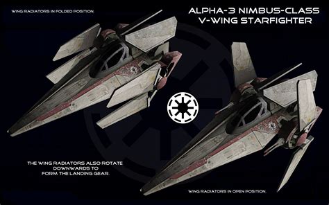 Alpha-3 Nimbus-class V-wing starfighter ortho 2 by unusualsuspex on ...