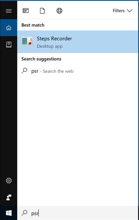 Problem Step Recorder Tool Windows 1.0 的图像结果