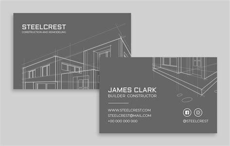 Best Construction Business Card Design 的图像结果
