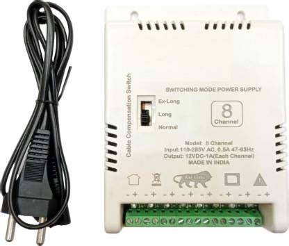 BALRAMA 8 Channel CCTV SMPS 12 Volt 10 Amp Power Supply for Security ...