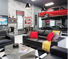 Manly Corners Garage Room by Room Envy A Briarcliff Garage Becomes An Upscale Cave Manly Corners Garage Room