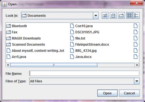 Image result for Java File Chooser