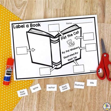 Parts of a Book Poster & Worksheet (Free Printables) - Worksheets Library