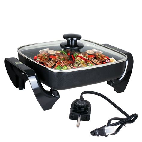Buy ZZ SK577 10 by 10 Inch Non-Stick Electric Skillet with Glass Cover ...