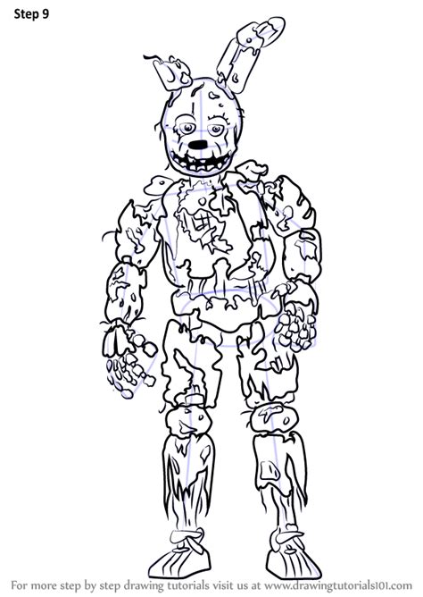 Image result for How to Draw Springtrap