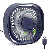 Hoteon USB Desk Fan, Portable Table Cooling Fan with 3 Speed Strong ...