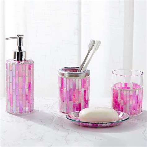 Pink Bath Accessories